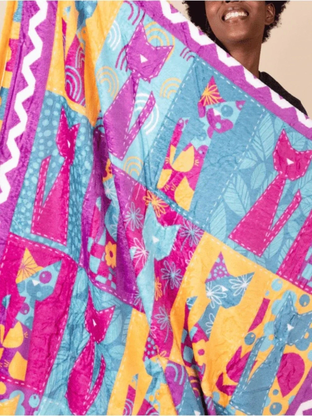 Cat Lady Box QUILTY CATS Blanket